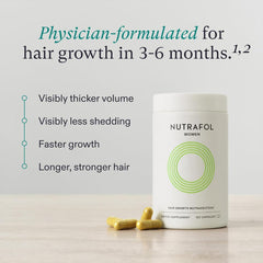 Nutrafol Women’s Hair Growth Supplement – Clinically Proven for Thicker, Stronger Hair (Ages 18-44) – Fresh Batch Exp. Jan 2026