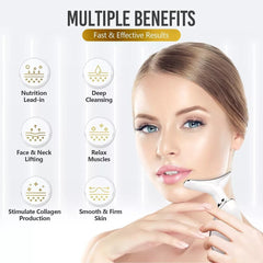7 Colors Face Neck Beauty Device Face Lifting Massager Double Chin Remover LED