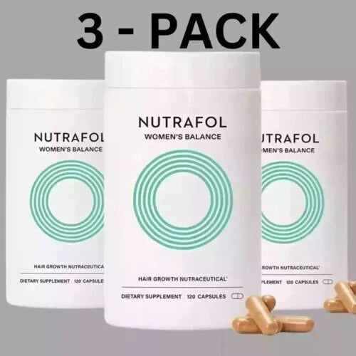Nutrafol Women’s Balance Hair Growth Capsules – 3 Pack (3-Month Supply) – Clinically Proven for Women 45+