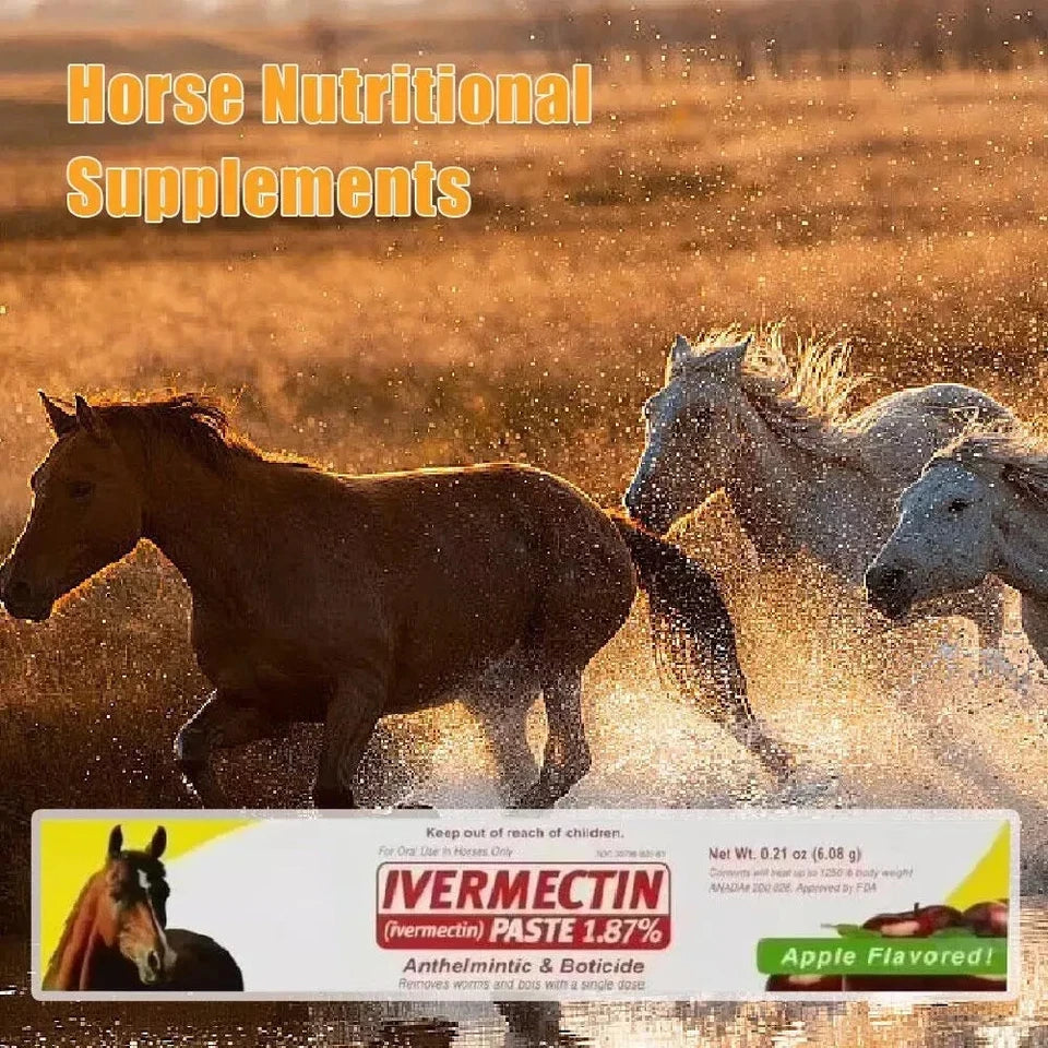 New In Box Paste Horse Dewormer Apple Flavor Exp 12/2026dur-vet wormer pack of 3